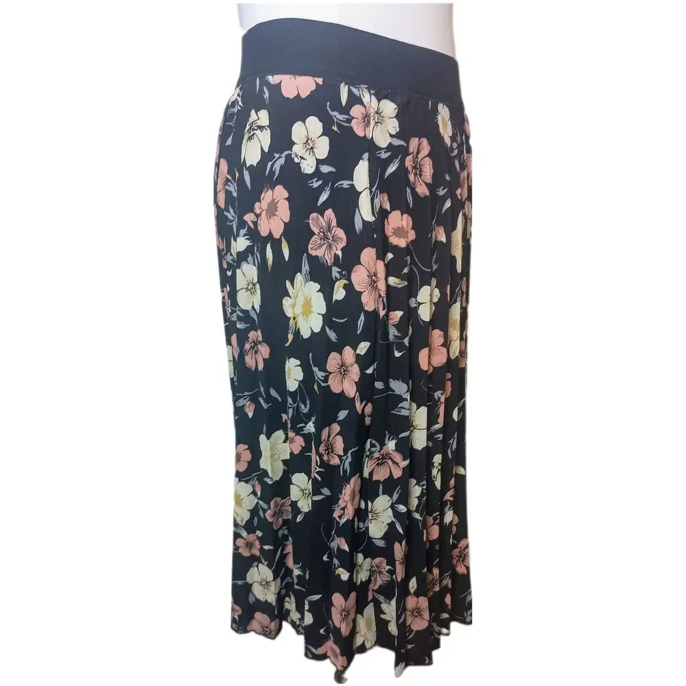 Andi+James floral pleated midi skirt‎ SKUW080